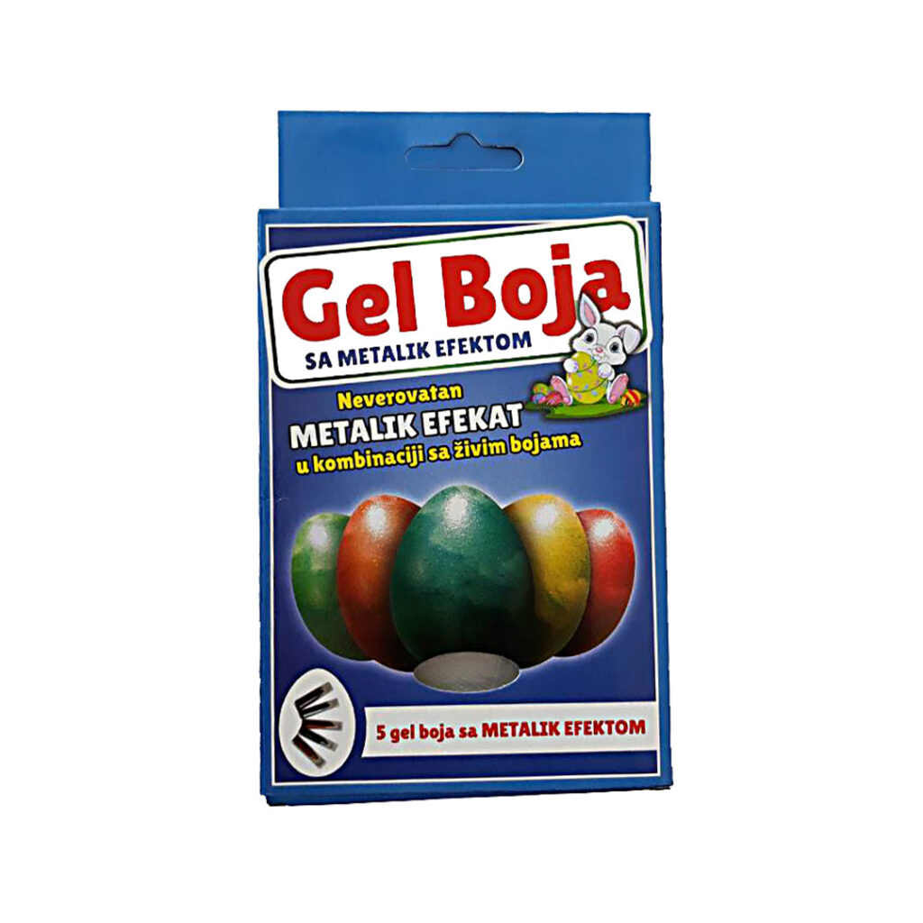 Gel boja sa METALIK EFEKTOM 5 boja GRAND TODOROVIC